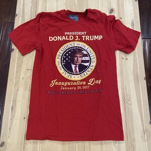 Trump Inauguration Day United States Of America USA Flag DT T-Shirt Tee 2017